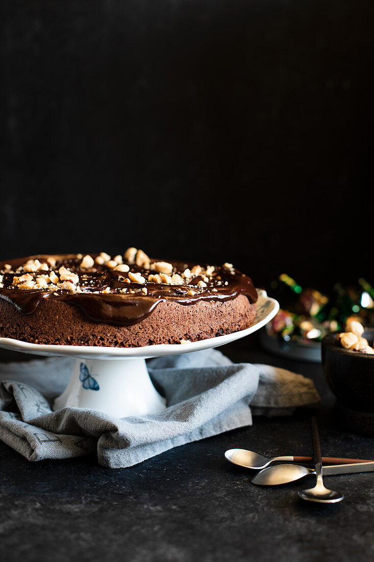 Haselnuss-Schokoladen-Kuchen