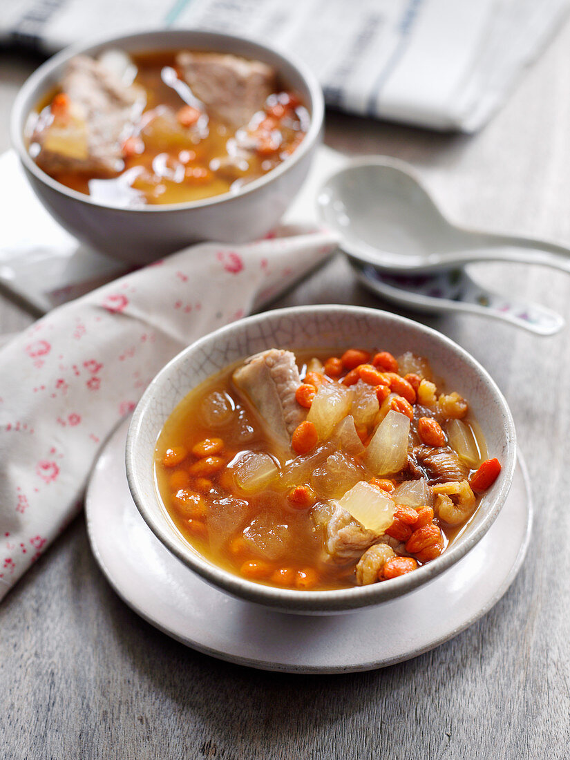 Winter melon wolfberry soup (China)