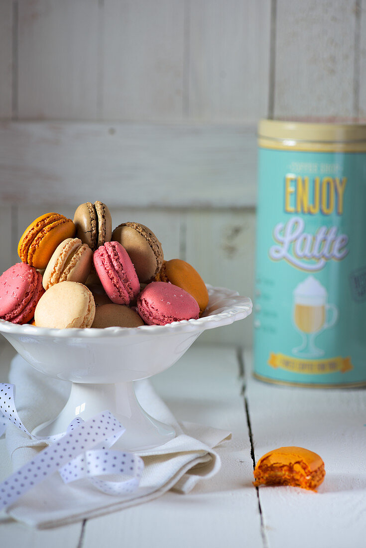 Bunte Macarons