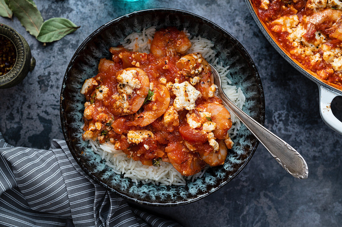 Prawn Saganaki