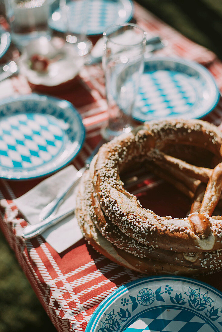 Bavarian picnic pretzels