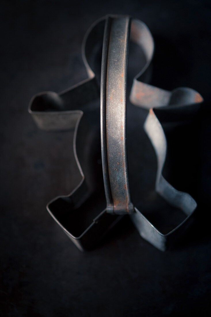 An antique cutter for a gingerbread man