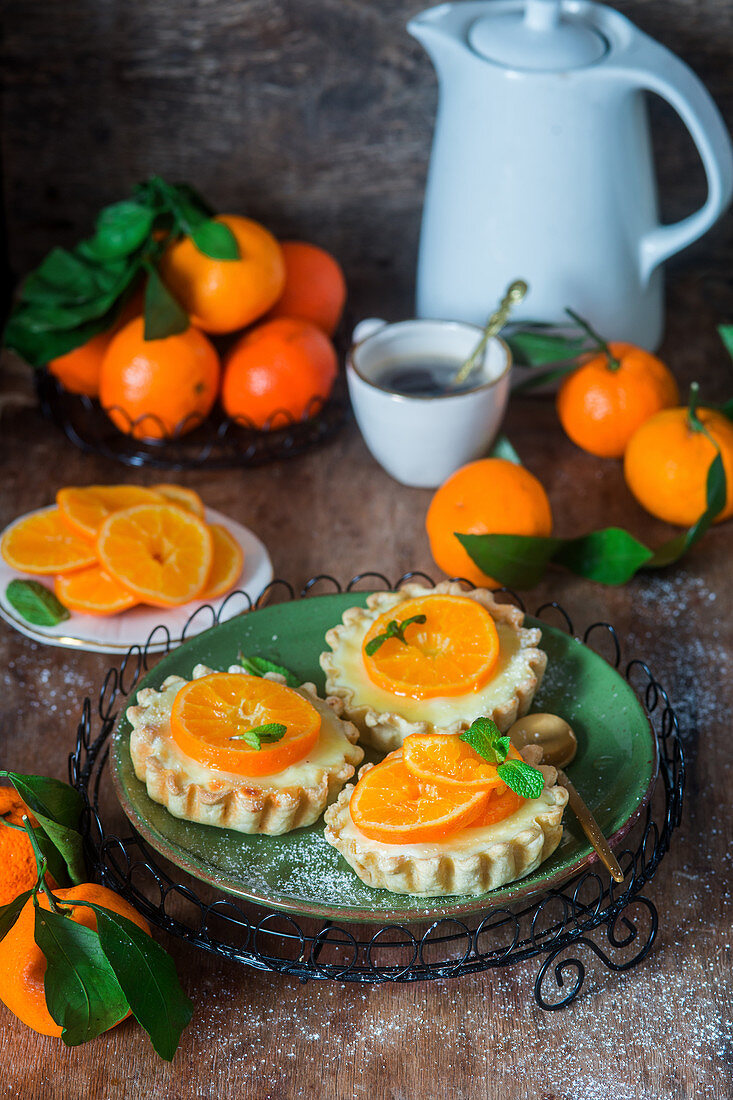 Mandarinentarteletts mit Quarkcreme