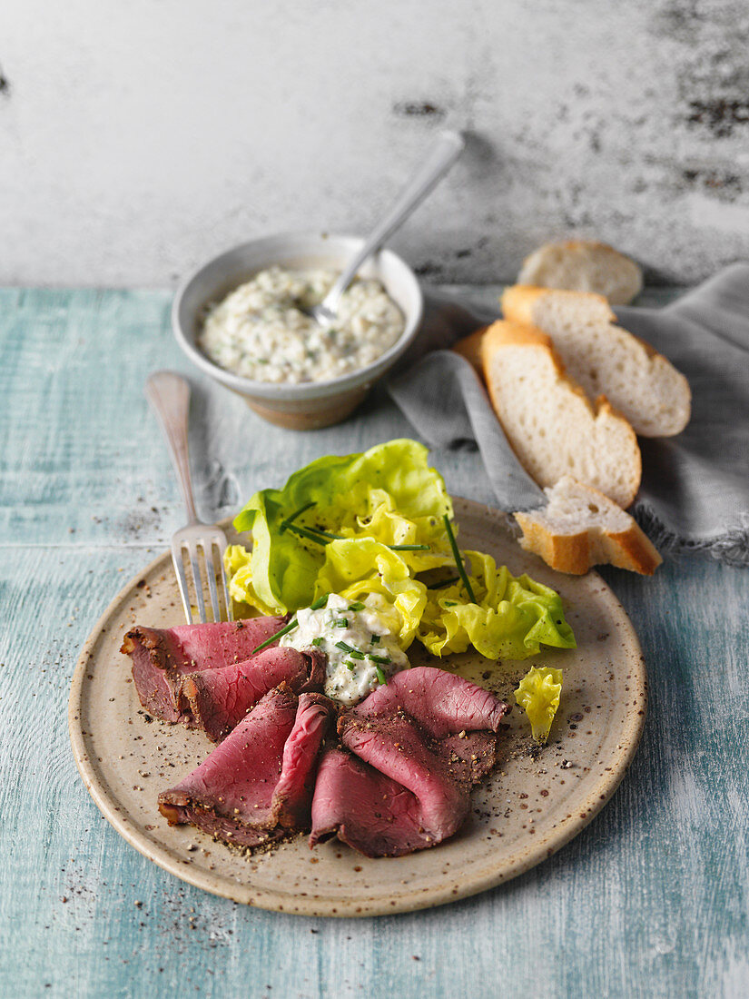 Roast beef with remoulade sauce