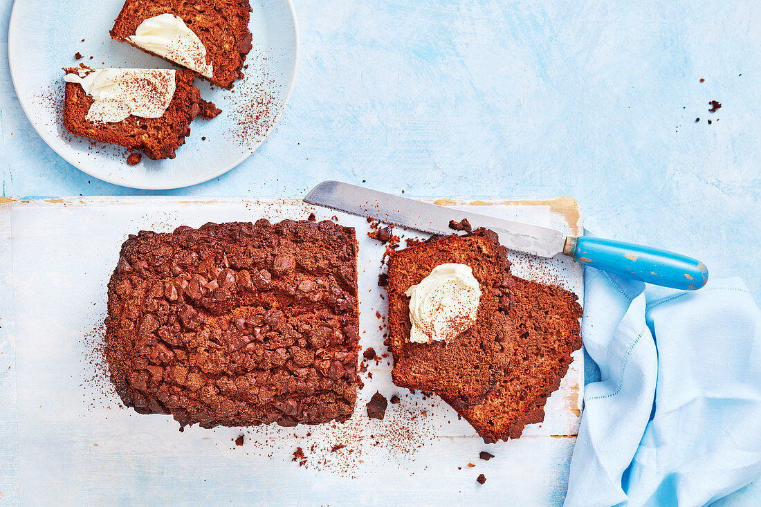 Double chocolate banana bread