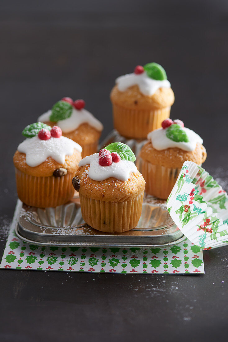 Mini-Muffins zu Weihnachten