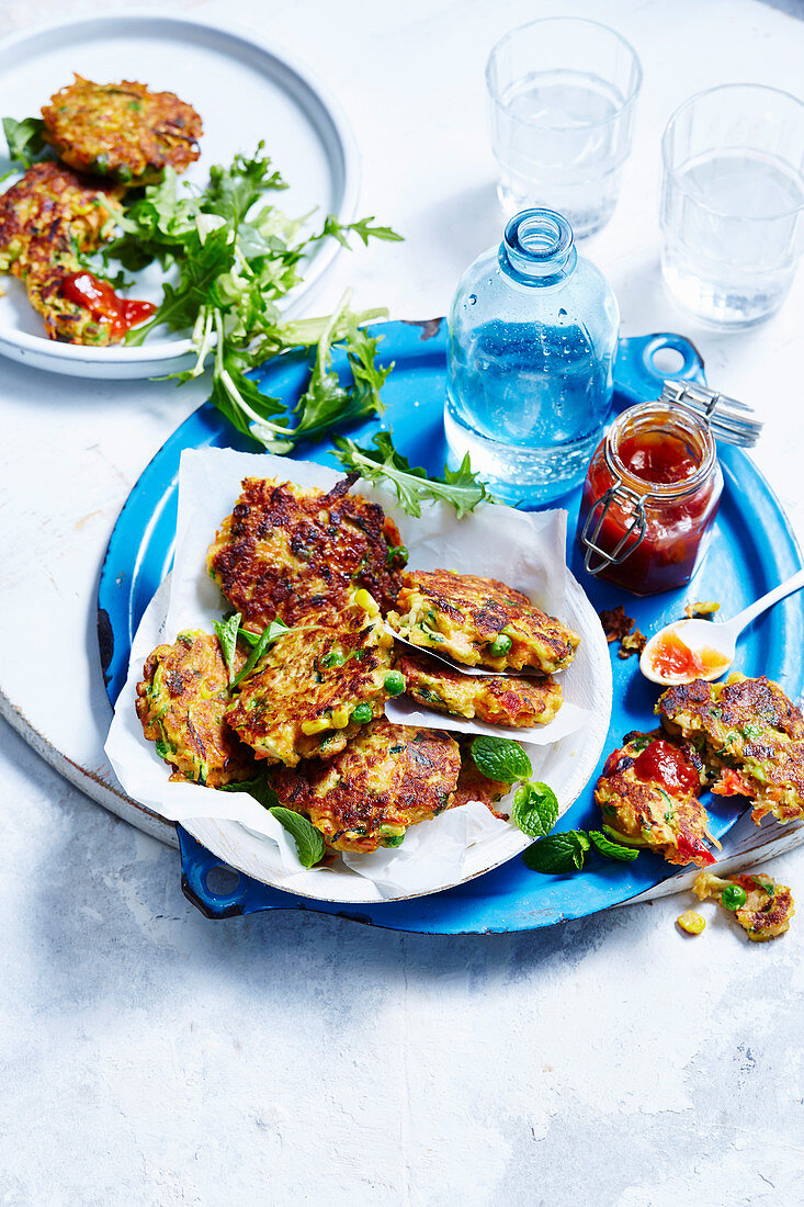 Vegie and Chickpea Fritters