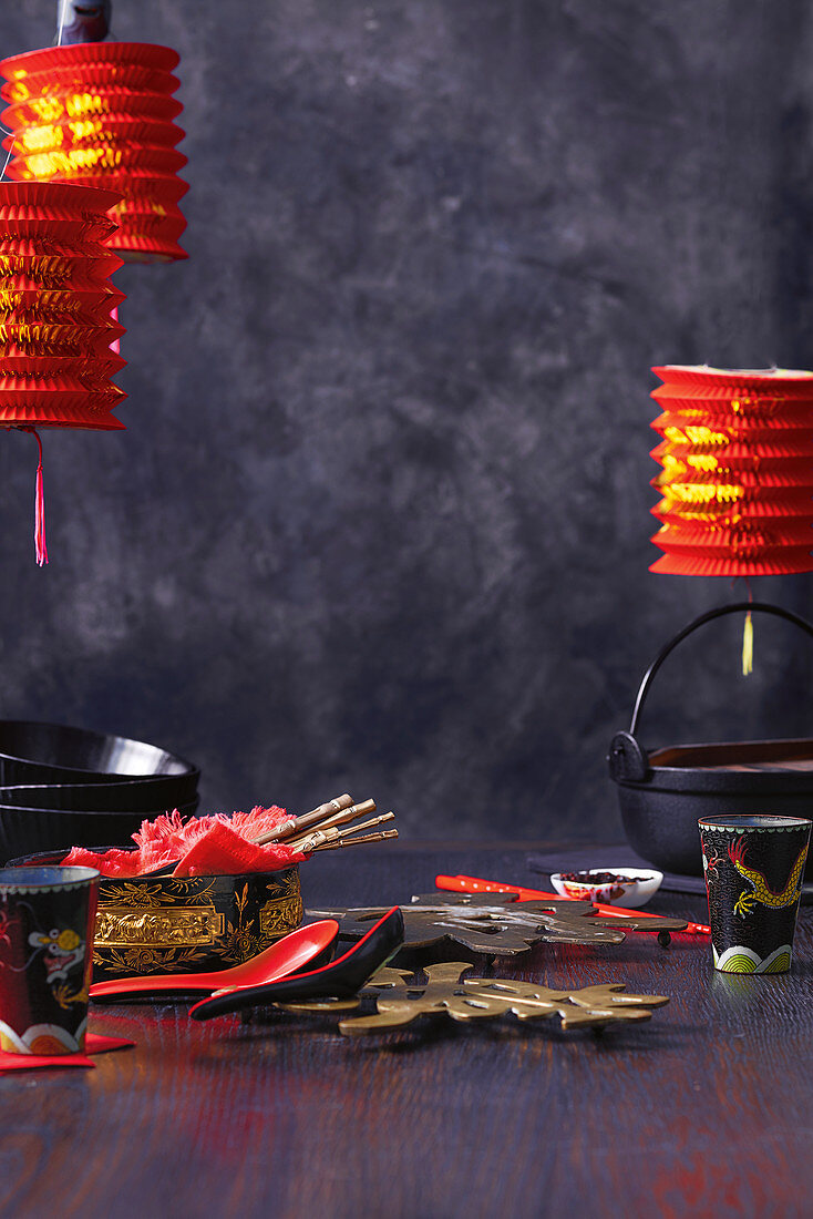 Lunar New Year utensils and decoration