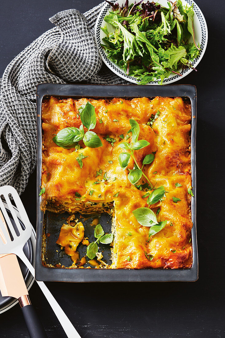 Spinat-Ricotta-Lasagne