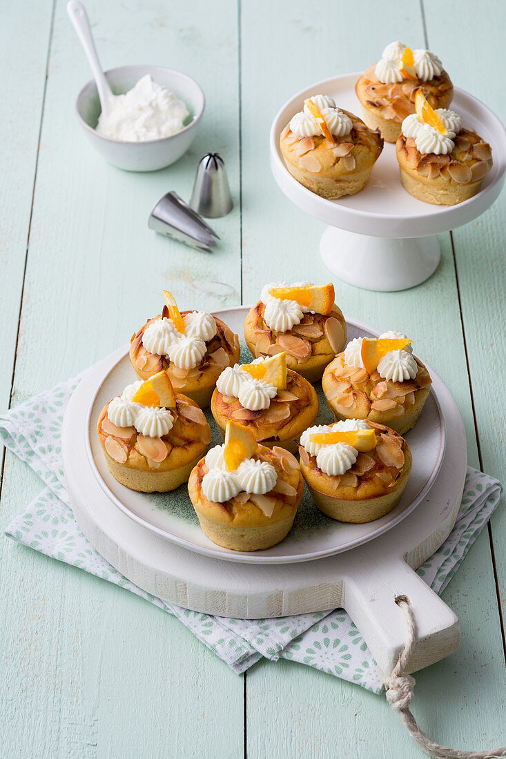 Ricotta muffins with oranges and almonds (low carb)