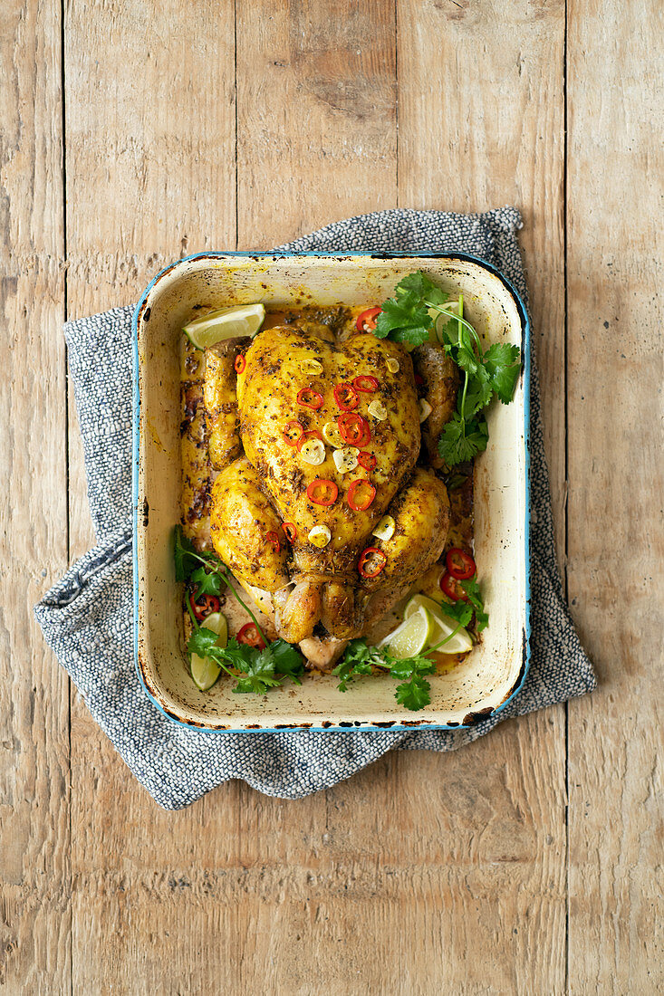 Chicken Roasted with Indian Spices