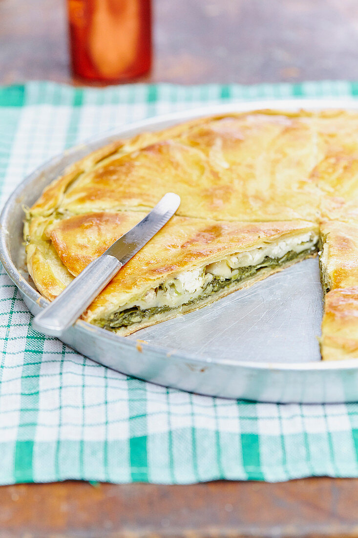 Spanakopita mit Feta (Griechenland)