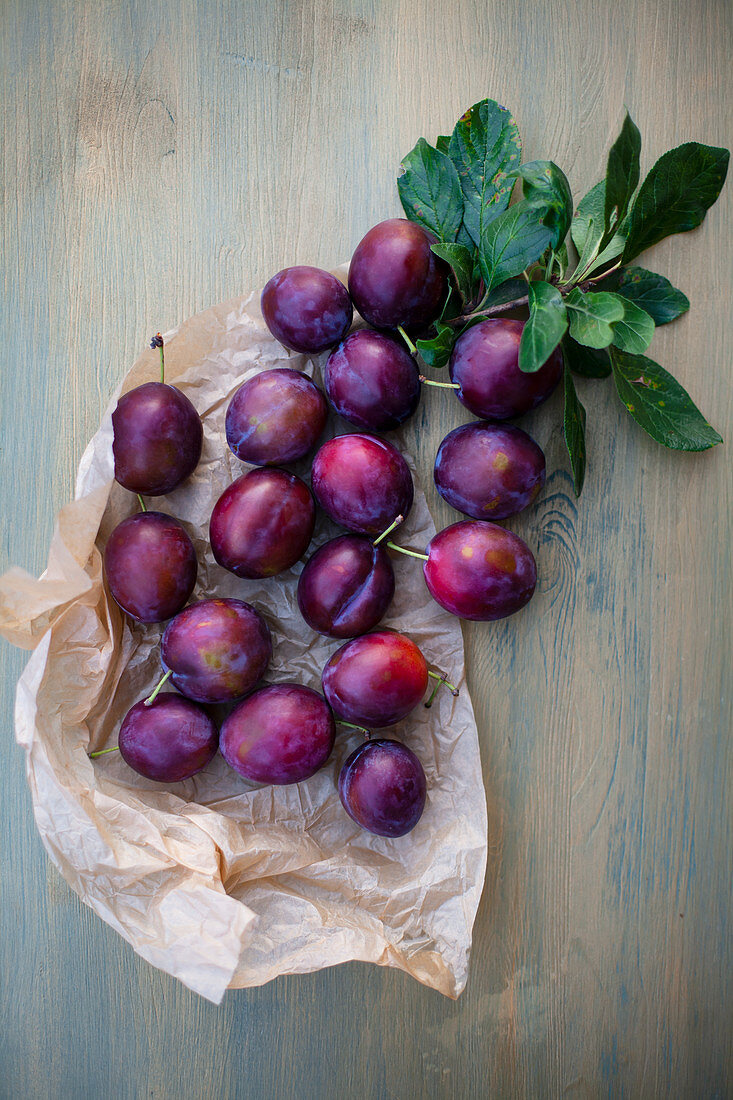 Fresh plums