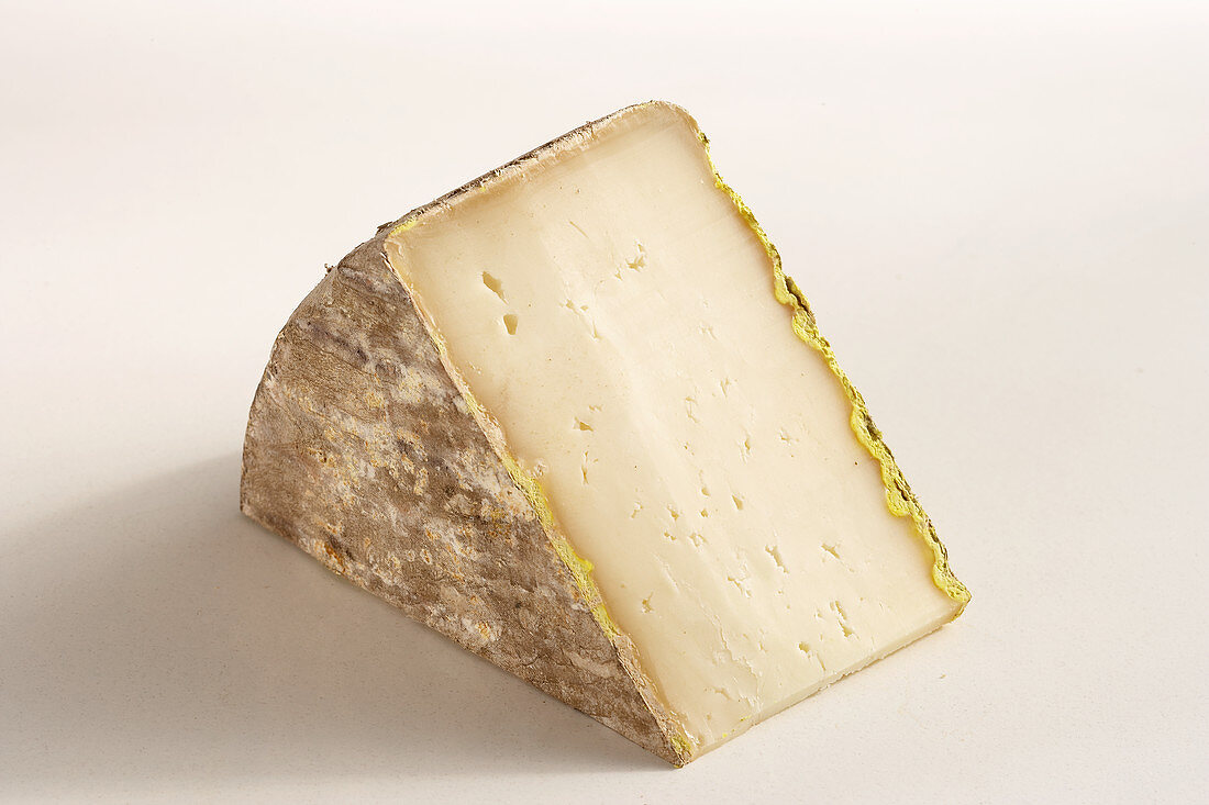 A piece of French hard sheep's cheese