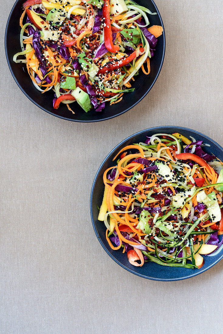 Vegetable noodle salad