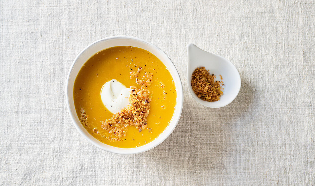 Pumpkin and apple soup