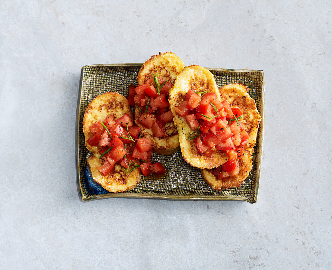 French Toast mit Tomaten