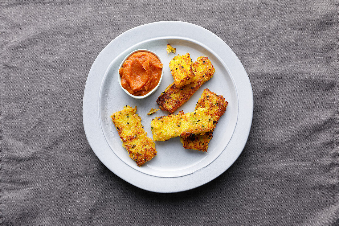 Polentastäbchen mit Dip