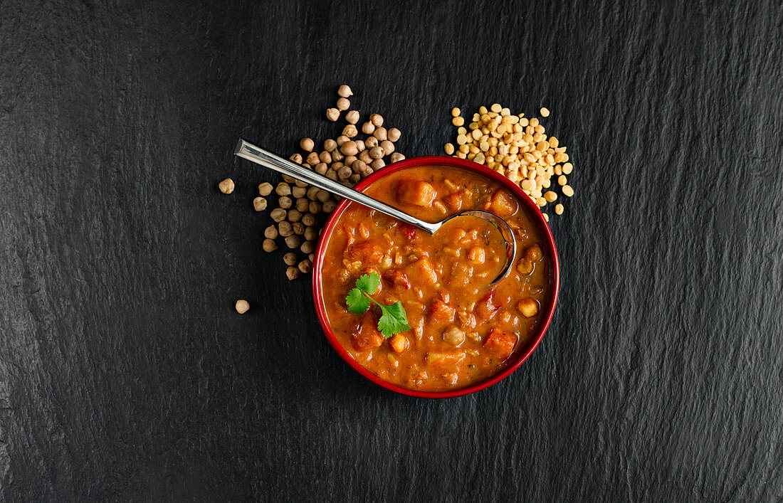 Spicy Lentil Vegetable Soup