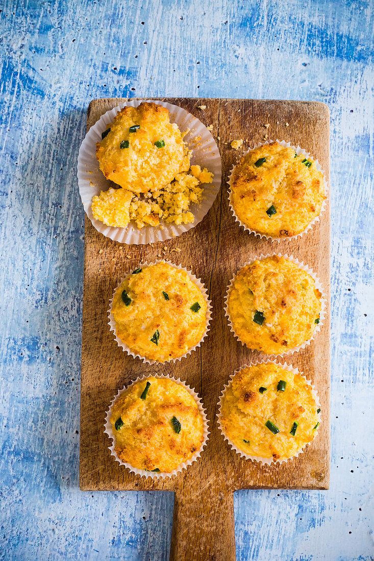 Corn, cheese and jalapeno muffins