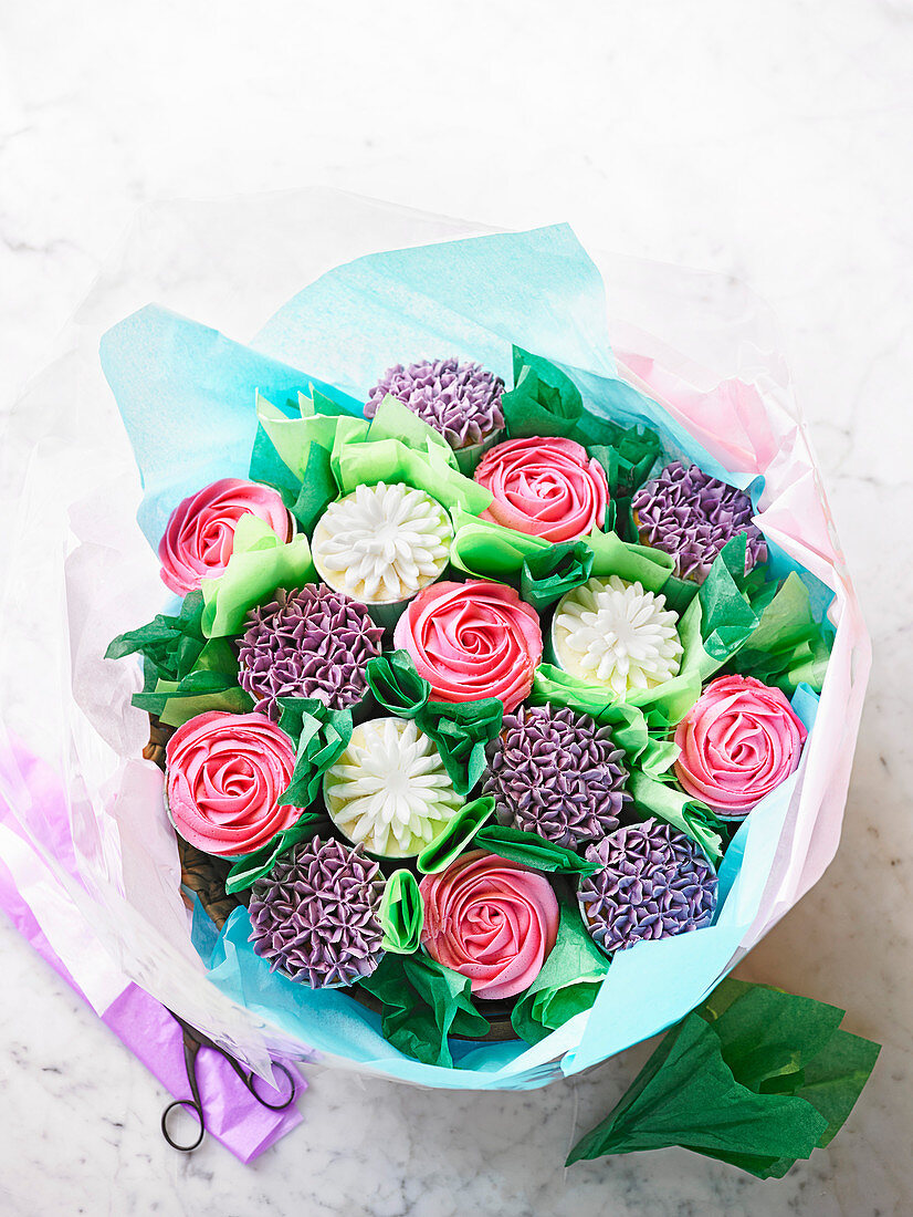 Bouquet von Cupcakes