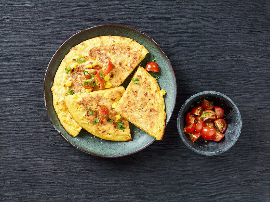 A thick cornflour pancake from Mexico