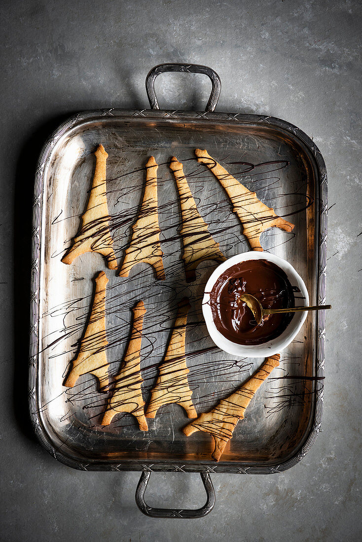 Eiffel Tower Shape Butter Cookies