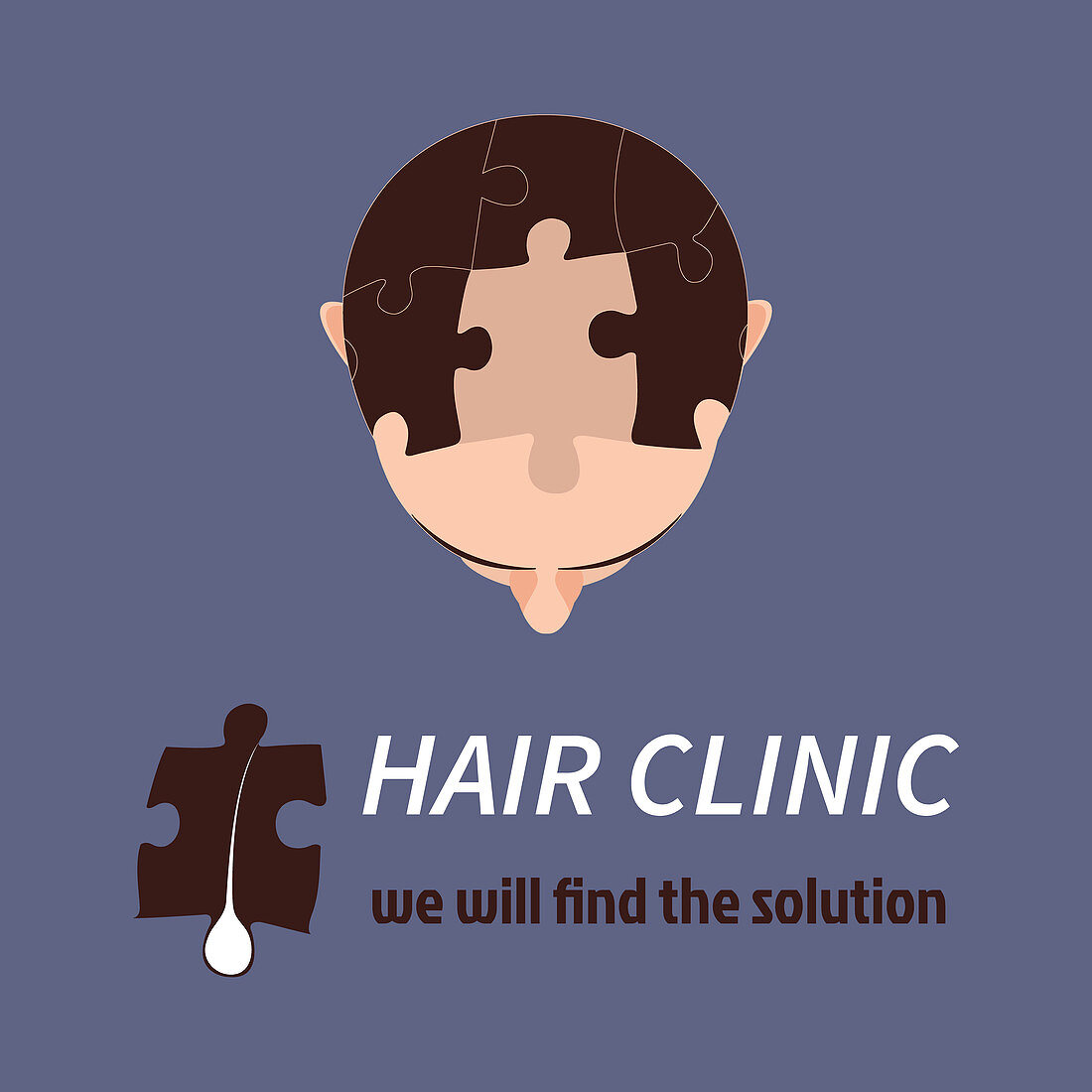 Hair loss treatment, conceptual illustration