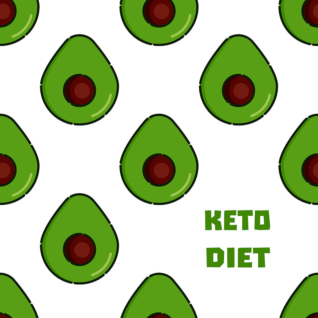 Ketogenic diet, conceptual illustration