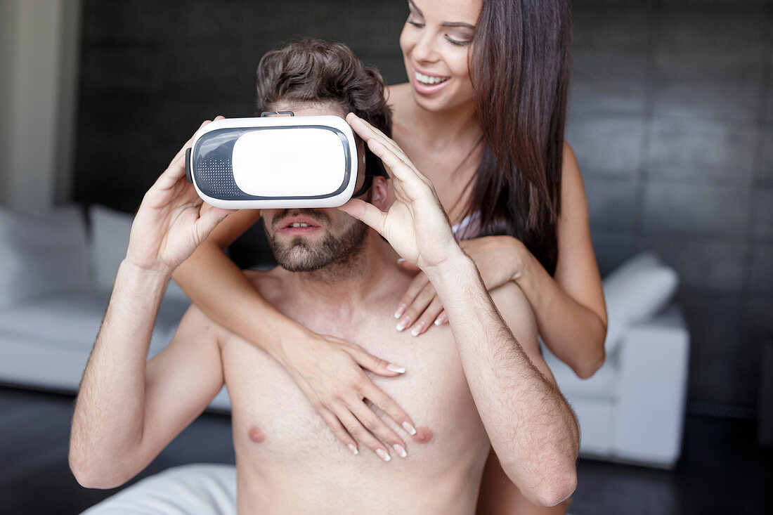 Virtual reality cybersex, conceptual image