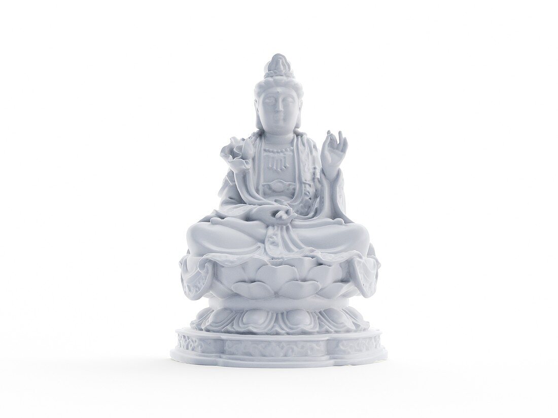 Buddha statue, illustration