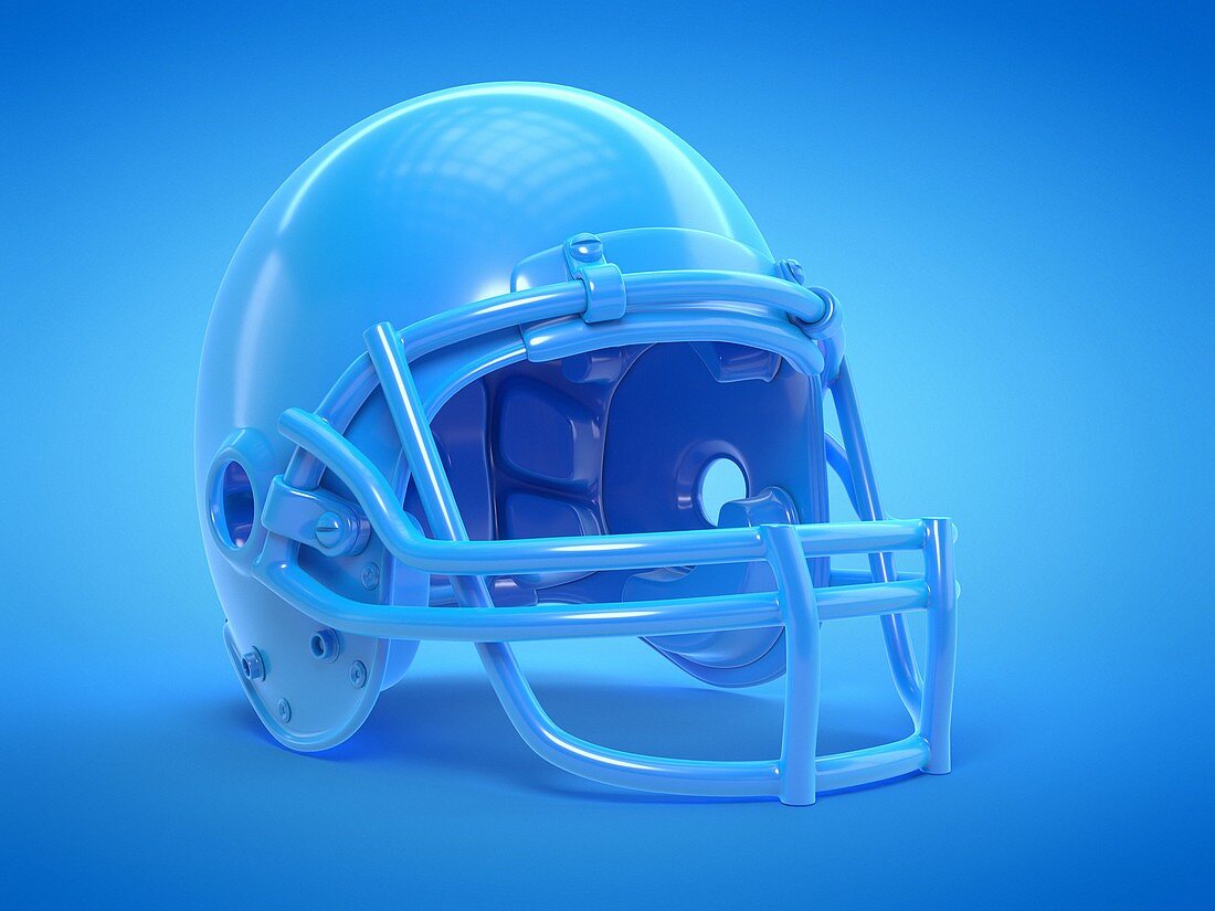Football helmet, illustration
