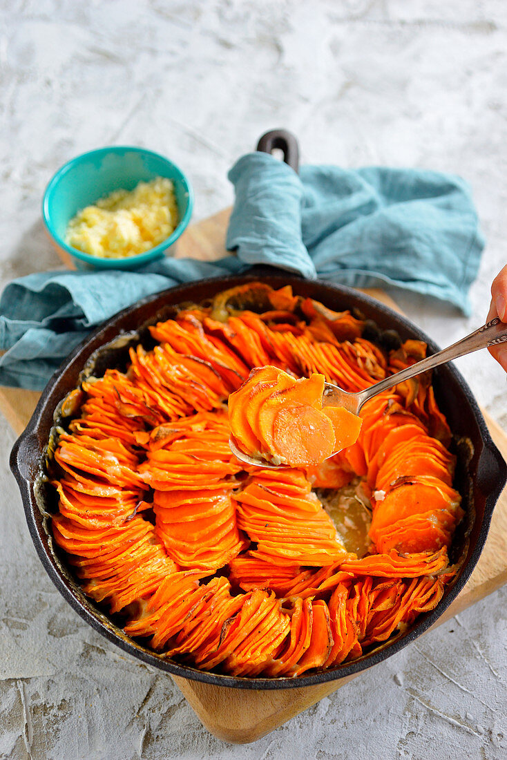 Sweet potato oven casserole