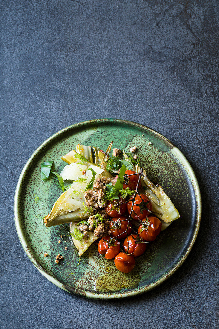 Ofenfenchel mit Knusperstreuseln