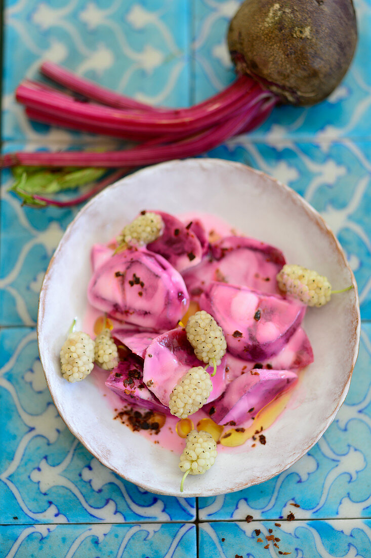 Turkish beetroot with sumak and maulberries