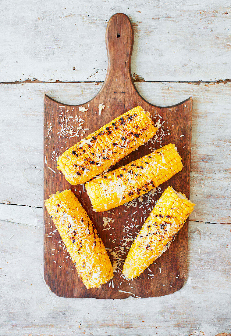 Cheesy corn on the cob