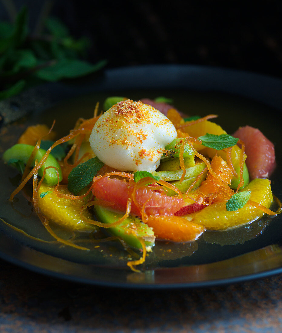 Asiatischer Obstsalat