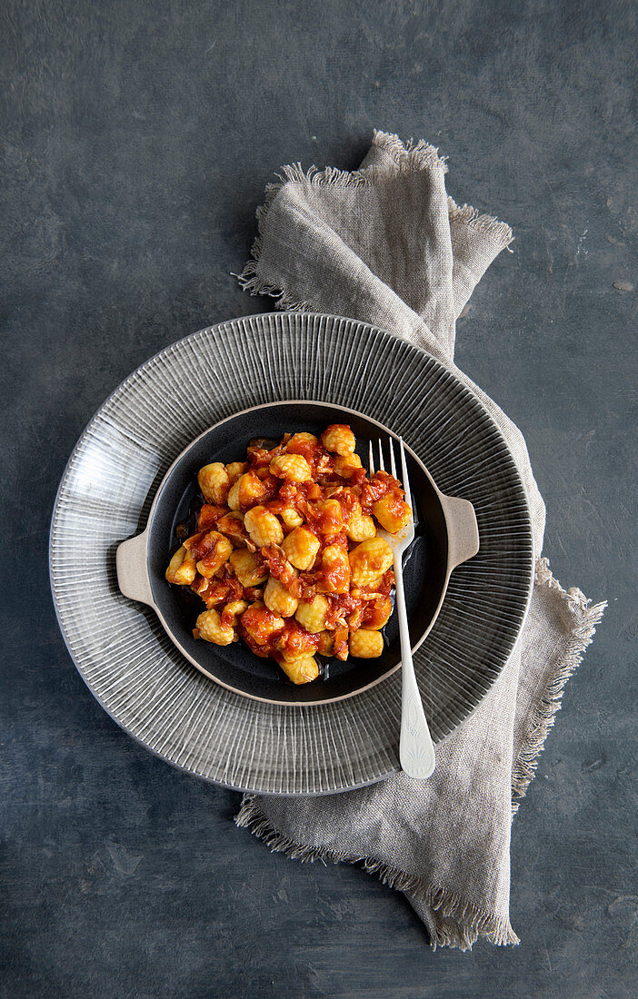 Pariser Gnocchi mit Hähnchenragout