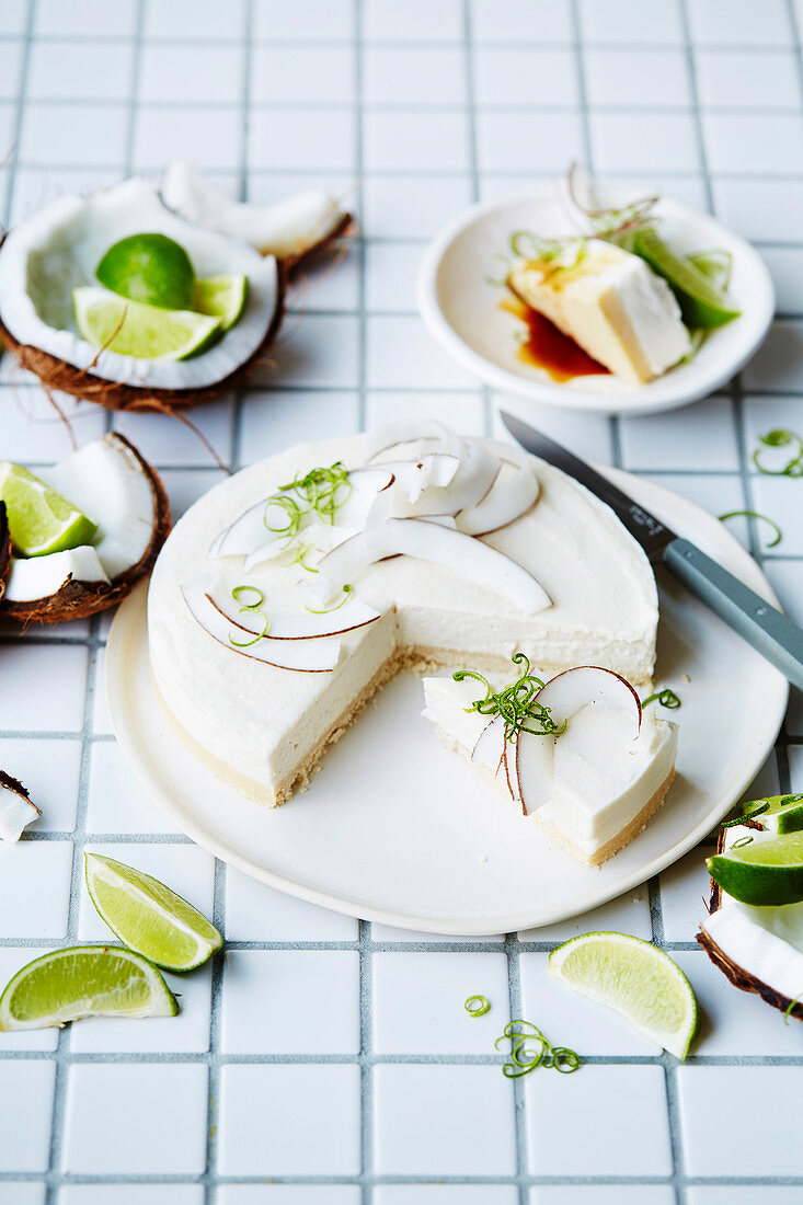 Raw Coconut Lime Cake