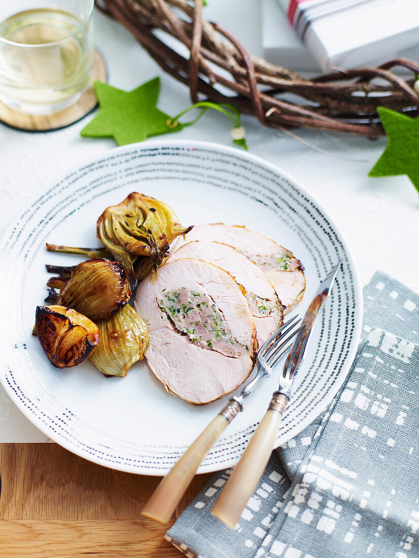 Turkey with Pork and Fennel Stuffing