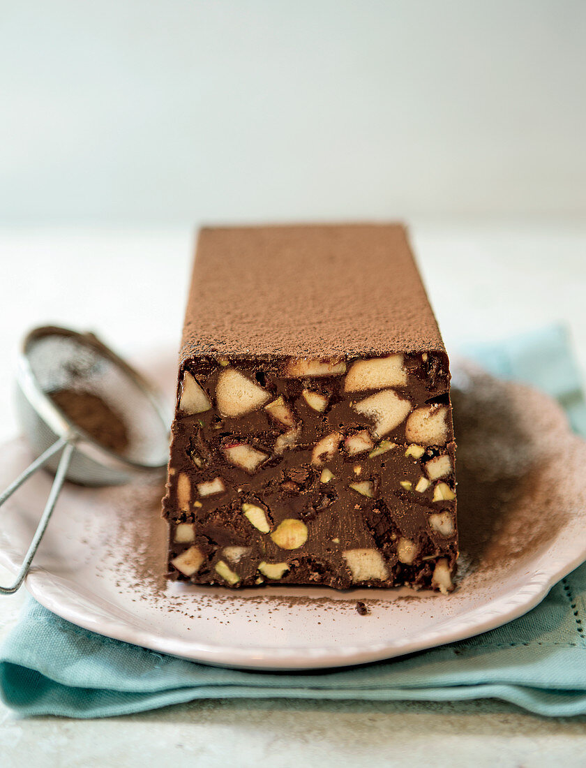 Apple Pear and Orange Chocolate Slice