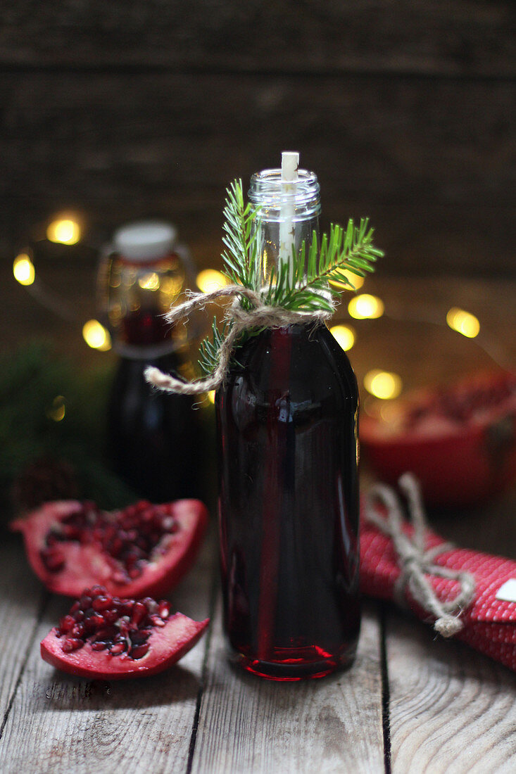 Pomegranate juice as a Christmas gift