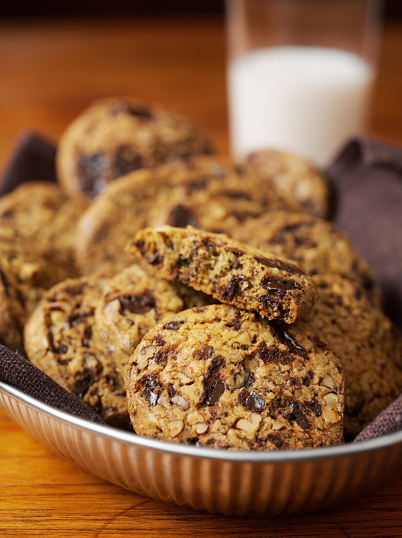 Hafer-Cookies mit Chocolate Chips