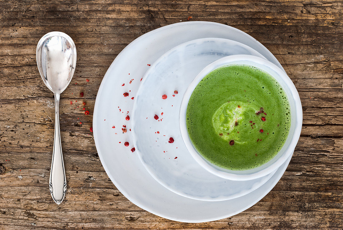 Ramsons (wild garlic) soup