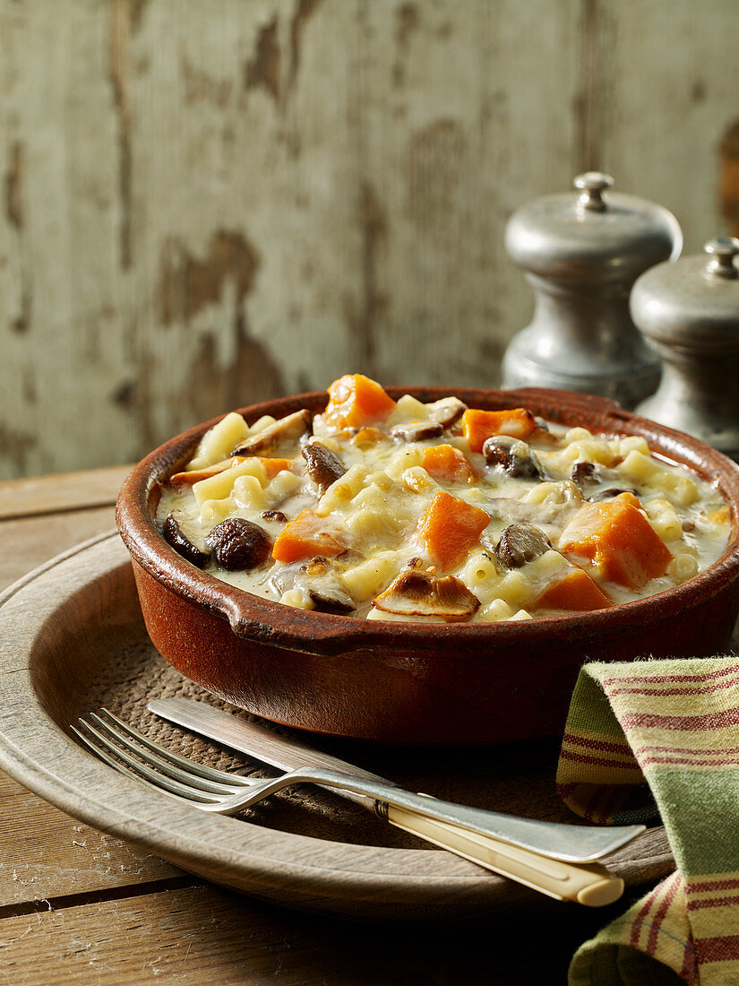 Wild Mushroom and Butternut Squash Mac and Cheese