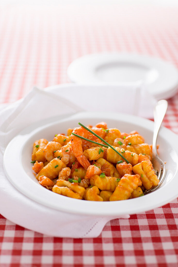 Gnocchi mit Meeresfrüchteragout