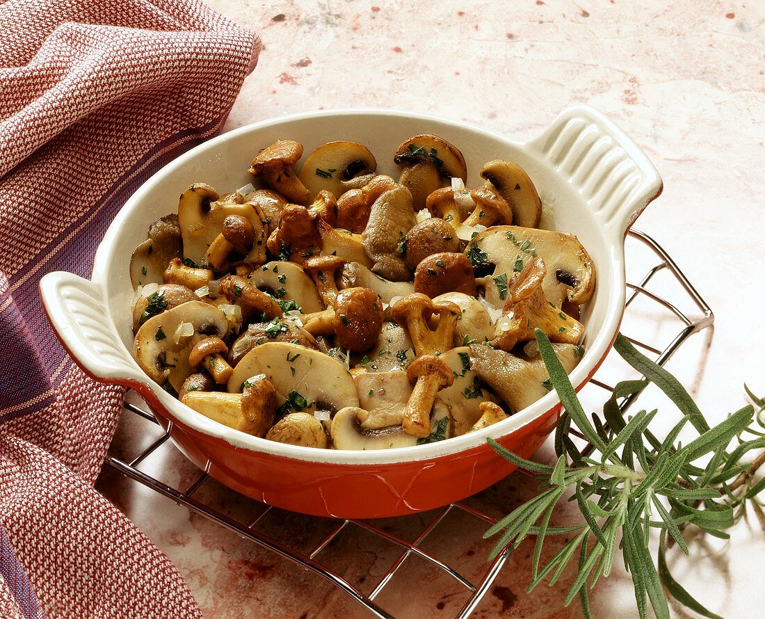 Mixed mushroom stir-fry