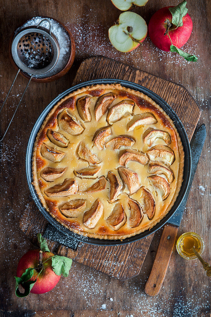 Applepie mit Honig und Vanille