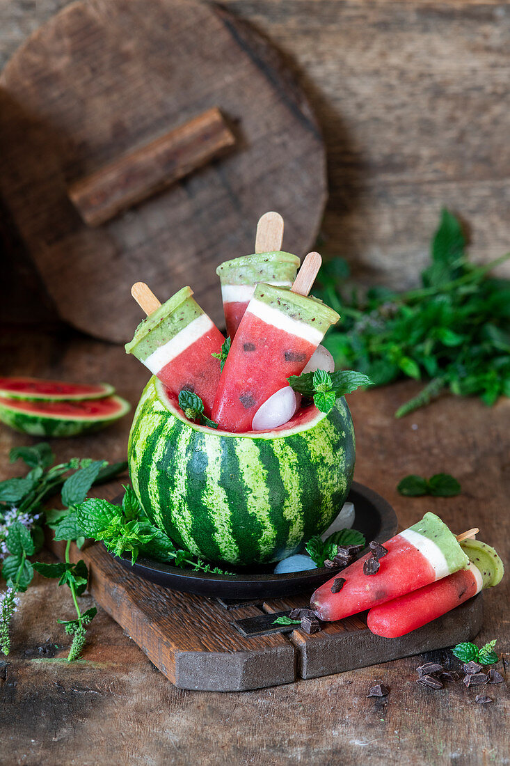 Watermellon popsicles