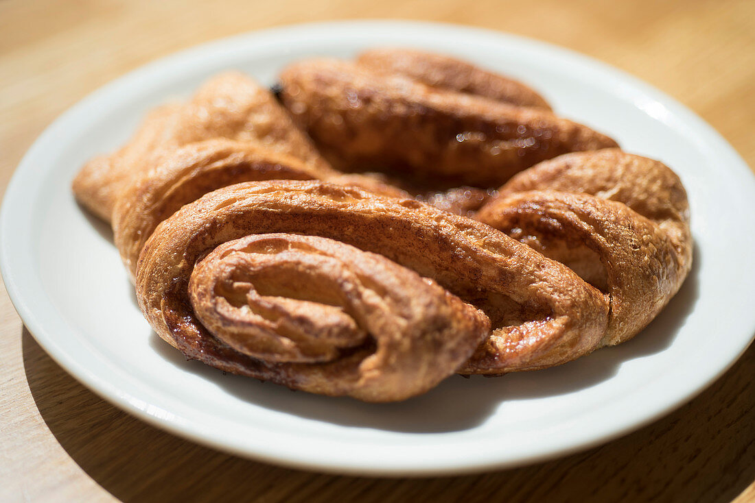 A Franzbrötchen (cinnamon pastry) from Hamburg